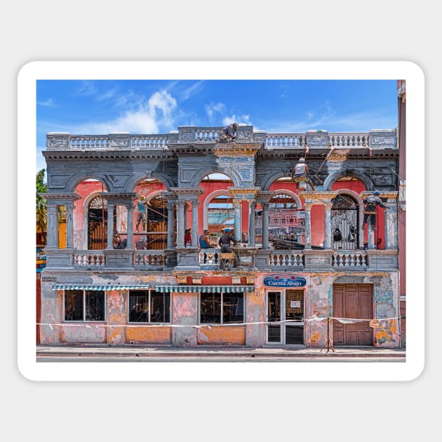 Renovation, Santiago de Cuba Sticker by bulljup